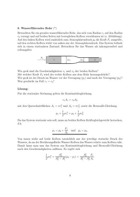 Lösung zum Übungsblatt