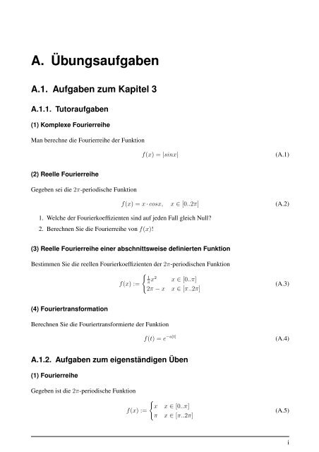 Lösung zum Übungsblatt