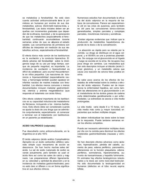 CAPITULO 4 DROGAS ANTICONVULSIVANTES o ANTIEPILÉPTICAS