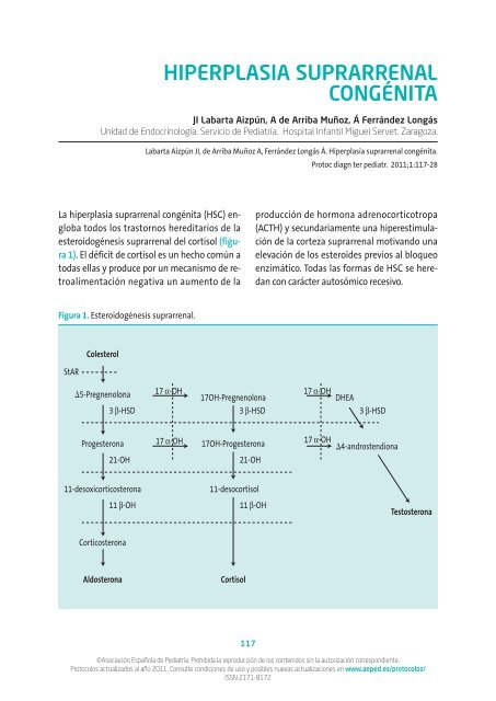 Hiperplasia suprarrenal congénita - Asociación Española de Pediatría