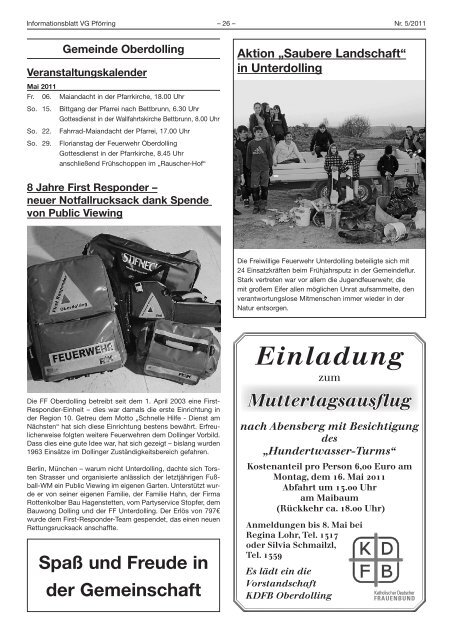 Informationsblatt-2011-05 - Markt Pförring