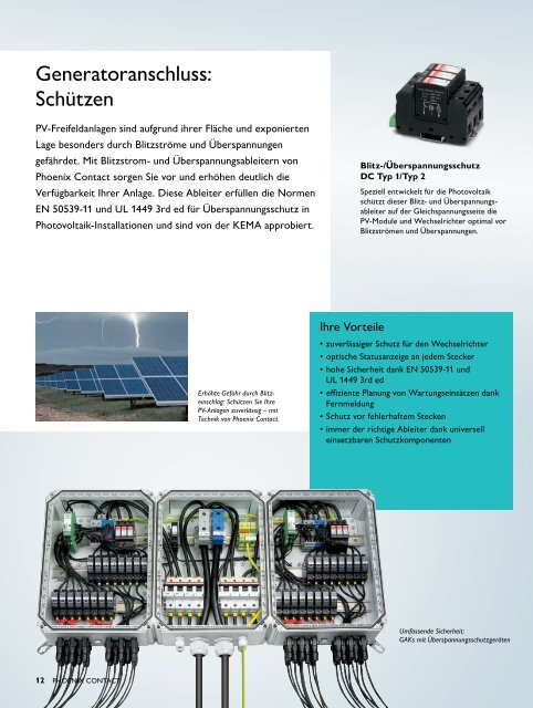 Broschüre Solarenergie – Lösungen für die ... - Phoenix Contact