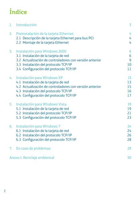 Guía de la Tarjeta Ethernet y Protocolo TCP-IP - Movistar