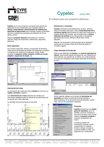 El software para sus proyectos eléctricos - Cypedoc. Libro del edificio