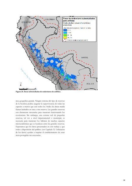 DISTRIBUCIÓN DE LAS ESPECIES ENDÉMICAS - NatureServe