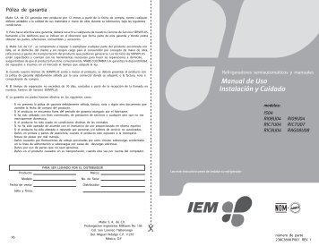 Póliza de garantía - Mabe