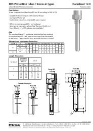 DIN-Protection tubes / Screw-in types Datasheet 12.0