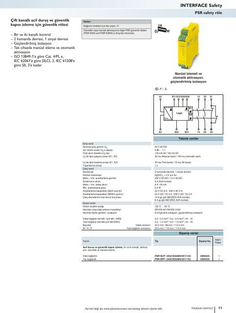 PDF Kataloğu INTERFACE - Phoenix Contact