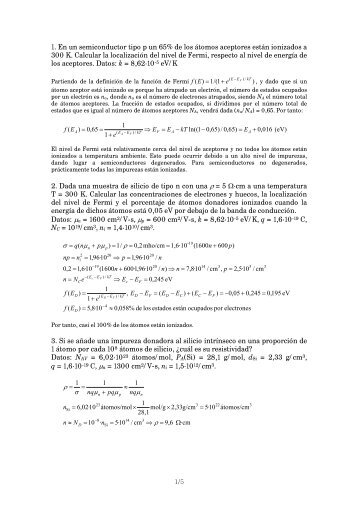 Problemas de semiconductores