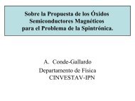 Sobre la Propuesta de los Óxidos Semiconductores ... - Cinvestav