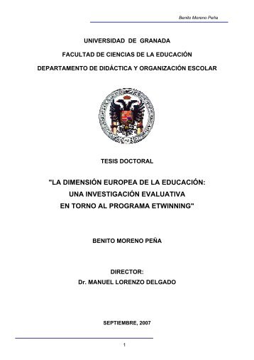 la dimensión europea de la educación: una investigación evaluativa ...