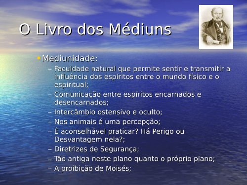 Palestra: O Livro dos Mediuns - Porta do Sol