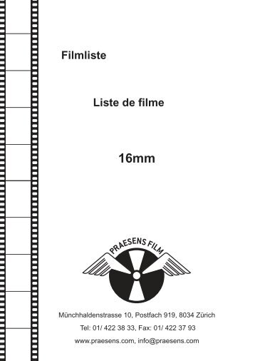 Filme auf 16mm - Praesens Film