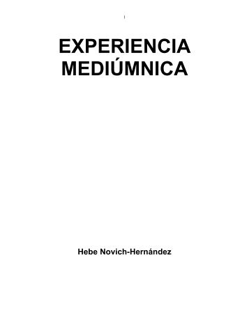 EXPERIENCIA MEDIÚMNICA