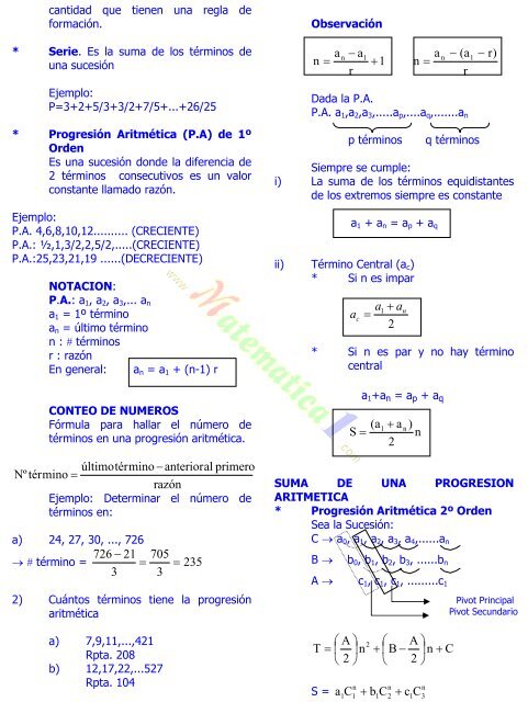 TEORIA DE CONJUNTOS I - MATEMATICAS EJERCICIOS ...