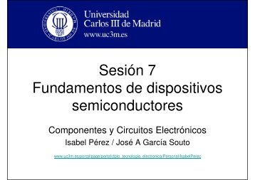 Sesión 7 Fundamentos de dispositivos semiconductores