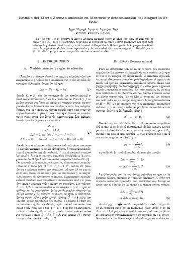 Estudio del Efecto Zeeman anómalo en Mercurio ... - Instituto Balseiro