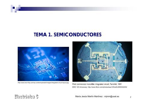 TEMA 1. SEMICONDUCTORES - OCW Usal