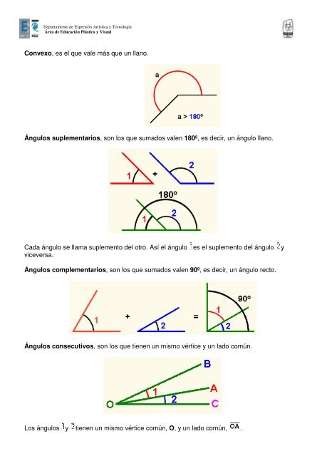 ángulos y triángulos - Colegio San José SS.CC.