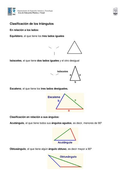ángulos y triángulos - Colegio San José SS.CC.