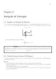 Intégrale de Lebesgue - Iramis