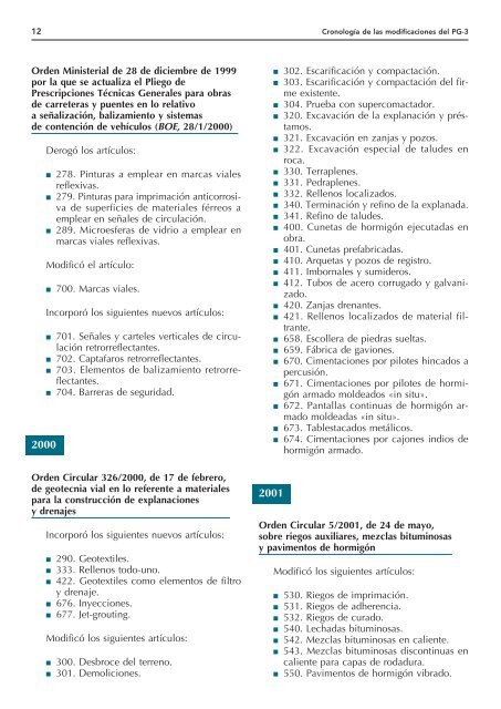 Pliego de prescripciones técnicas generales para obras de ...