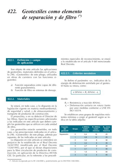 Pliego de prescripciones técnicas generales para obras de ...