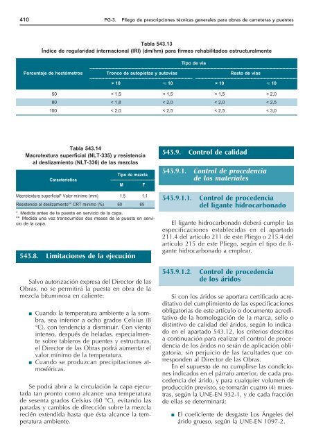 Pliego de prescripciones técnicas generales para obras de ...