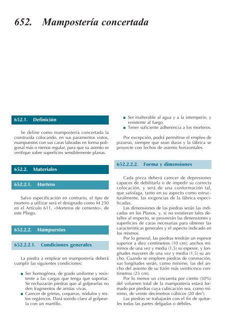 Pliego de prescripciones técnicas generales para obras de ...