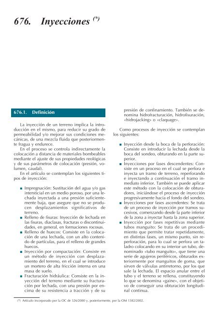 Pliego de prescripciones técnicas generales para obras de ...