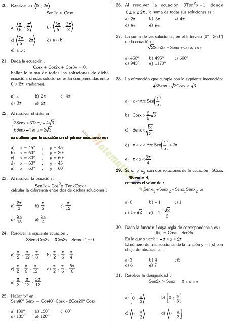 libro de trigonometria preuniversitaria nivel uni click aqui para ver