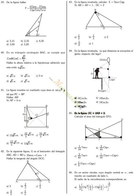 libro de trigonometria preuniversitaria nivel uni click aqui para ver