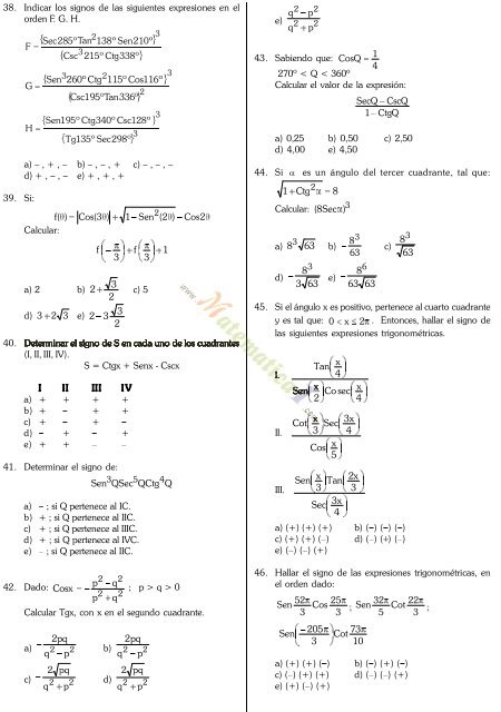 libro de trigonometria preuniversitaria nivel uni click aqui para ver