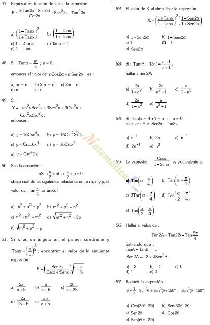 libro de trigonometria preuniversitaria nivel uni click aqui para ver