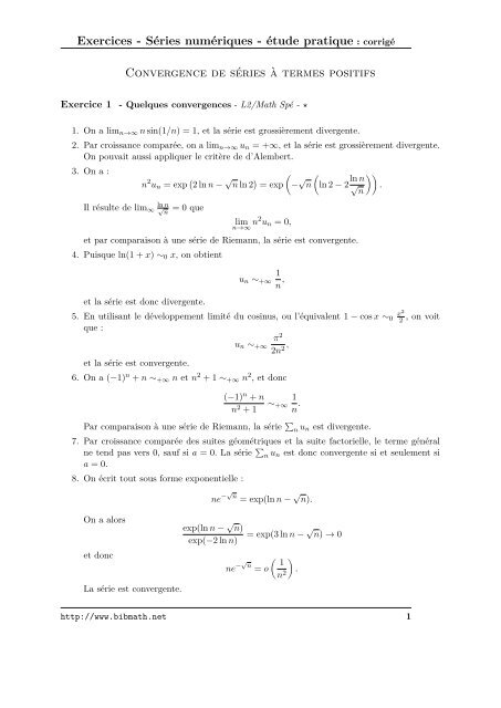 4 ) - série d'exercice n1