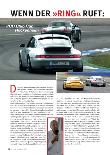 PCC Hockenheim - Porsche Club Deutschland