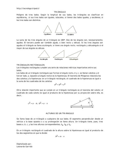 http://tecnologo.tripod.cl Digitalizado por: Leonardo Garrido ...