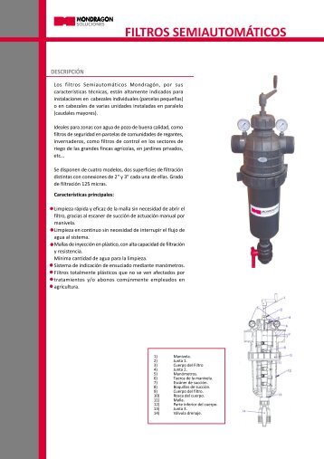 filtros semiautomáticos - Mondragón Soluciones