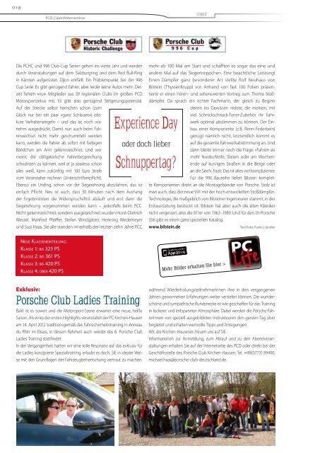 PCD Sportleiterseminar - Porsche Club Deutschland