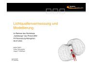 Lichtquellenvermessung und Modellierung - Photonics BW eV