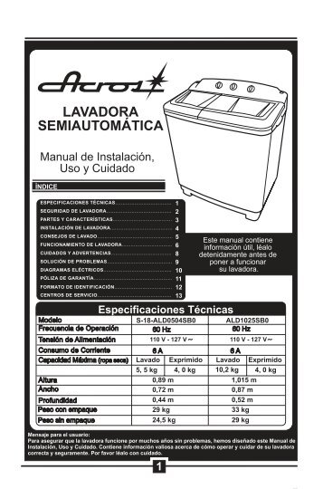 LAVADORA SEMIAUTOMÁTICA - Maytag