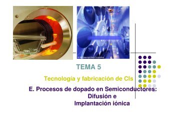 Procesos de dopado en Semiconductores - OCW Usal