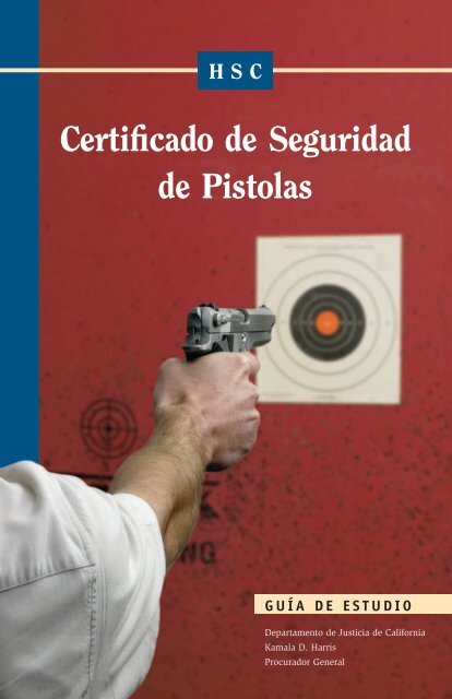 Certificado de seguridad de pistolas