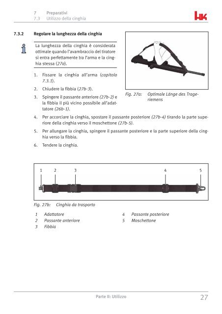 Manuale istruzioni Fucile semiautomatico MR223 - Bignami