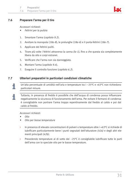 Manuale istruzioni Fucile semiautomatico MR223 - Bignami