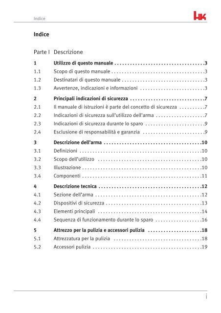 Manuale istruzioni Fucile semiautomatico MR223 - Bignami