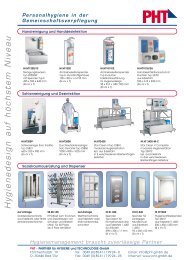 Hygienedesign auf höchstem Niveau - PHT