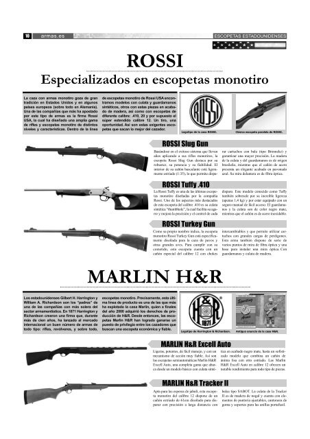 68 modelos de 36 fabricantes distintos - Armas.es