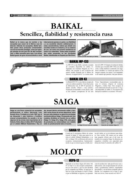 68 modelos de 36 fabricantes distintos - Armas.es
