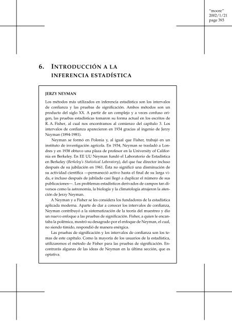 6. INTRODUCCIÓN A LA INFERENCIA ESTADÍSTICA